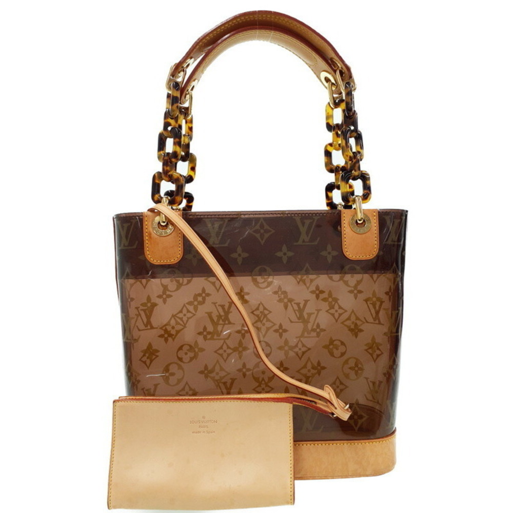 Louis Vuitton Monogram Vinyl Cabas Ambre tote Shoulder bag Brown